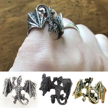 Load image into Gallery viewer, Bat Rings Retro Style Men Women Punk Gothic Opening Adjustable Finger Ring Halloween Party Hip Hop Jewelry Accessories