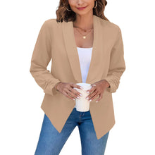 Load image into Gallery viewer, Summer Black Blazers Women 2024 Female Office Lady Nine Quarter Blazer Open Stitch Womens Slim Coats Femme Ladies Notched Tops