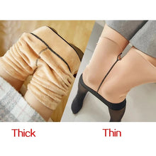 Load image into Gallery viewer, Thermal Stockings Woman Fleece Tights Sexy Winter Warm Pantyhose Translucent Slim Thicken Tights Elastic Velvet Pantyhose Thin