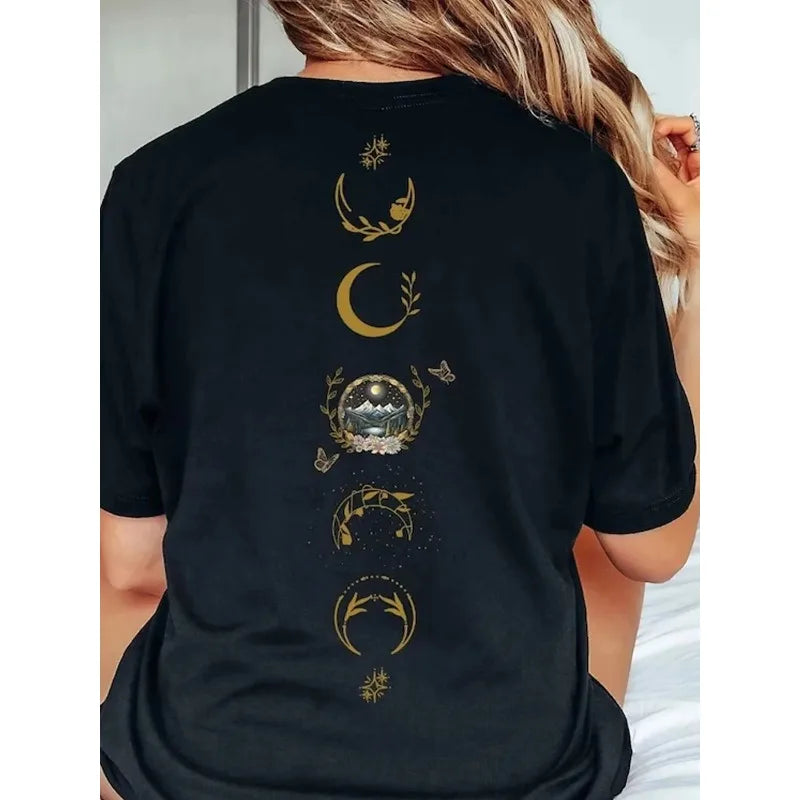 Velaris Starlight City Dark Academias T Shirt Velaris ACOTAR Casual Top Tee Women Loose Short Sleeve Tops Streetwear Fashion