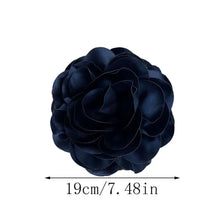 Load image into Gallery viewer, 19CM Brooch Handmade Clothing Accessory Satin Large Flower Lapel Pin French Ornamental Pin