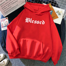 Load image into Gallery viewer, Blessed Creativity Printed Hoodies Women Street Style Hip Hop Hoody Autumn Loose Fleece Clothing Comfortable Pullover Sweatshirt