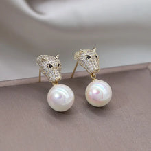 Load image into Gallery viewer, Korea New Design Fashion Jewelry Exquisite Copper Set Zircon Colorful Animal Leopard Earrings Luxury Women&#39;s Gala Party earrings