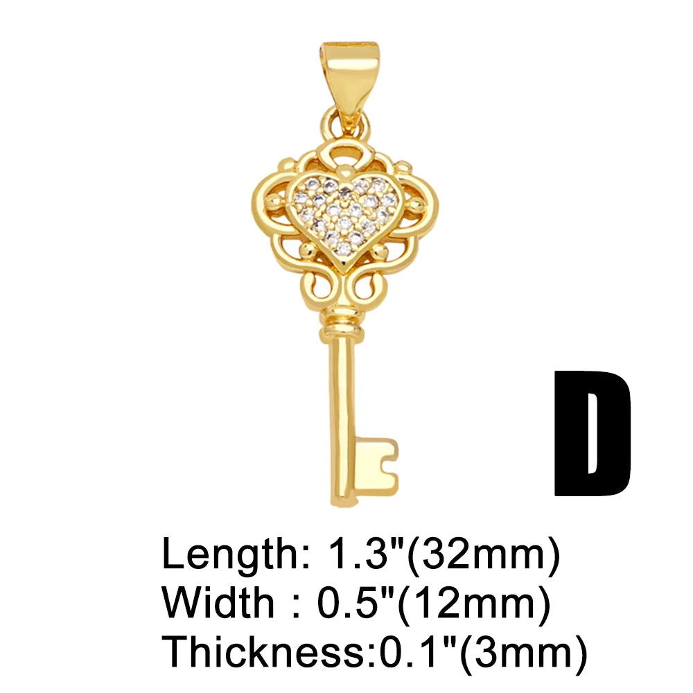 OCESRIO Trendy Crystal balance Scale Pendant for Necklace Copper Gold Plated Key Purse Jewelry Making Supplies DIY pdtb390