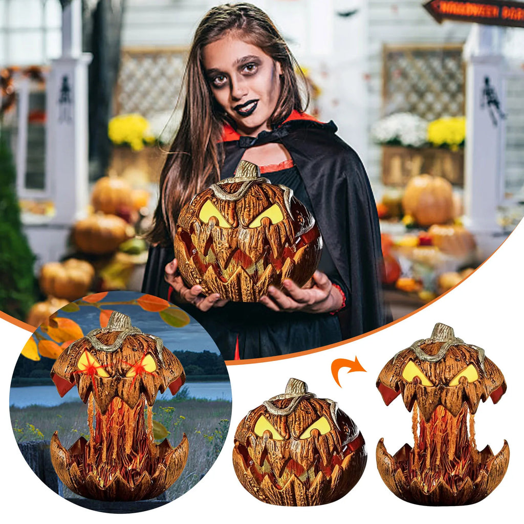 1pcs Noise Activated Pumpkin Animated Talking Pumpkin Decoration Lifting Pumpkin Creates a Spooky Atmospheres for Halloween