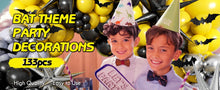 Load image into Gallery viewer, Black Yellow Silver Balloons Arch Garland Kit Bat Theme Man with Starburst Balloons Boys Baby Shower Birthday Party Decorations