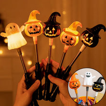 Load image into Gallery viewer, Funny Spring LED Magic Wand Toys Children&#39;s Luminous Pumpkin Lanterns Decorated Boys Girls Halloween Pumpkin Hand Stick Toys