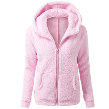 Load image into Gallery viewer, Autumn Winter Warm Jacket Women hoodie Hooded 2024 Casual Female Hoodies Sweatershirt Zipper Coat Solid Soft Fleece Women Coat