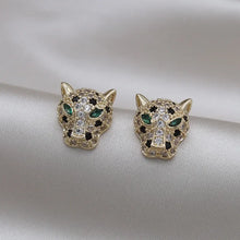 Load image into Gallery viewer, Korea New Design Fashion Jewelry Exquisite Copper Set Zircon Colorful Animal Leopard Earrings Luxury Women&#39;s Gala Party earrings