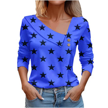 Load image into Gallery viewer, T Shirt For Women Fashion Long Sleeve Top White Floral Print Shirts And Blouses Autumn Winter Clothes For Women 2024