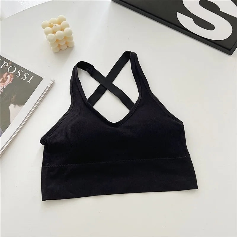 Women Sports Bra Seamless High Lmpact Sports Bra Sexy Yoga Fitness Top Sports Underwear Push-Up Bra Sportswear Bralette Female