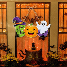 Load image into Gallery viewer, 2024 Halloween Party Ornaments Pumpkin Bat Door Hanging Ghost Festival Scene Decoration Props Halloween Charm Pendant