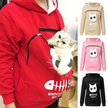 Load image into Gallery viewer, Sweatshirt Cat Lovers Hoodie Kangaroo Dog Pet Paw Pullovers Cuddle Pouch Sweatshirt Pocket Animal Ear Hooded Dropshipping