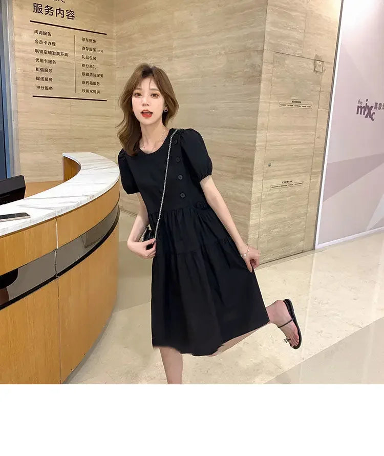 Yellow Short Silk Women's Dress Black Mini Female Dresses 2024 Kawaii Clothing Cute Fairy Chiffon Satin New in Cotton Luxury Xxl