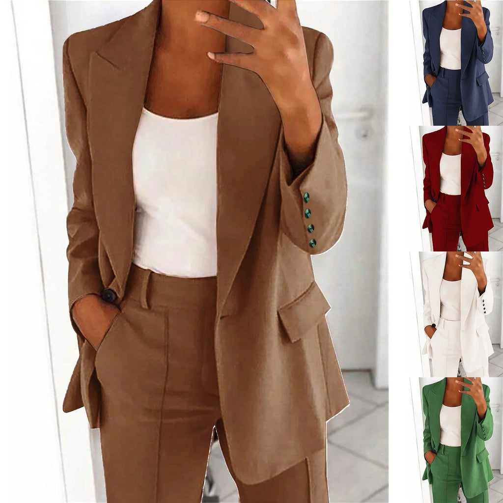 Women's Blazer Elegant Sporty Summer Fitted Jacket Suit Jacket Business Oversize Tracksuit Kpop blouse tops Kawaii