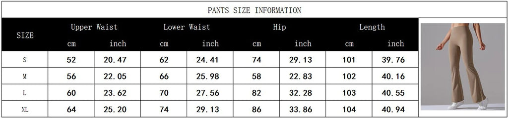 Flare Leggings Yoga Pants Women Bell Bottoms Yoga Trousers High Waist Gym Fitness Pants Stretch Daily Dance Workout Leggings