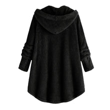 Load image into Gallery viewer, Autumn Winter Coat Women Warm Teddy Bear Coat Wool Jacket Female Plush Coat Hooded Jacket New Women&#39;s Coats Solid Color Jacket