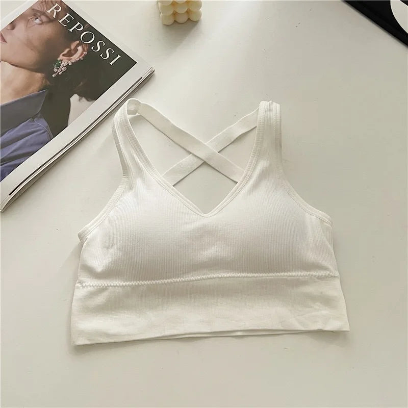 Women Sports Bra Seamless High Lmpact Sports Bra Sexy Yoga Fitness Top Sports Underwear Push-Up Bra Sportswear Bralette Female