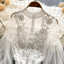 Load image into Gallery viewer, Lace Puff Long Sleeve Blouse Vintage Fashion Blouses Elegant Femme Blusas Korean Woman Tops Women Shirts Clothing Dropshipping