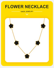 Load image into Gallery viewer, Vnox Glamour Flower Necklaces for Women Girls, Black Flower Charms Choker Collar, Valentine&#39;s Mother&#39;s Day Birthday Party Gifts