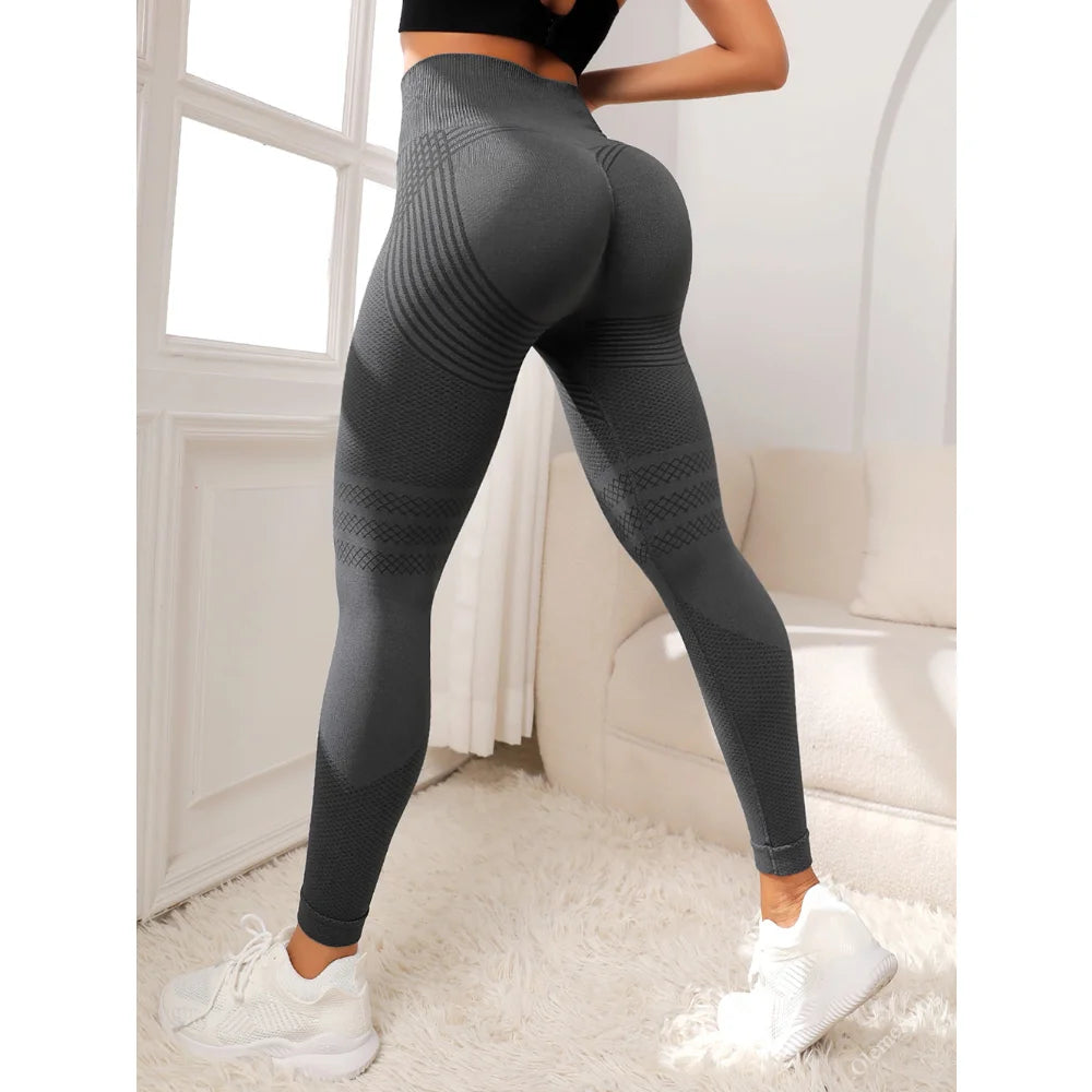 Women Winter Gym Seamless Leggings Yoga Sports Pant Stretchy High Waist Leggings Fitness Leggings Sports Activewear Leegings