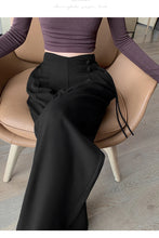 Load image into Gallery viewer, High Waist Buttons Suit Wide Leg Women&#39;s Full Pants 2024 New Spring Summer Female Elegant Minimalism Straight Loose Trousers