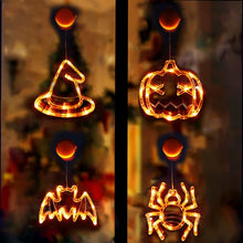 Load image into Gallery viewer, Halloween Lights Window Decorations Bat Pumpkin Spider Halloween Lights for Halloween Decor Home Indoor Halloween Party Decor