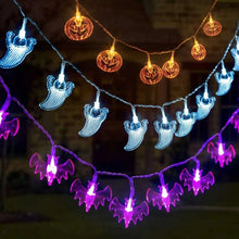 Load image into Gallery viewer, Halloween Pumpkin Bat Spider Light String Ghost Festival Party Favor Trick or Treat Happy Halloween Day Decor for Home 2024