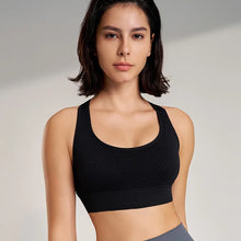 Load image into Gallery viewer, Women Shockproof Gathered Breathable Sports Underwear Running Workout Beauty Back Yoga Bra Fintess Gym Push UP Exercise Tops