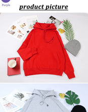 Load image into Gallery viewer, Winter Woman Hoodies Palestine Gaza Letter Printed Pullovers Breathable Loose Warm Pocket Sweatshirts Casual Ladies Streetwears