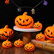 Load image into Gallery viewer, Halloween Theme Pumpkin Lantern Toy Festive Atmosphere Decoration Props LED Simulation Pumpkin Lantern Party Luminous Toys