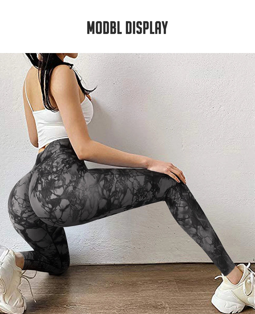 Tie Dye Leggings Sport Women Fitness Sexy High Waist Yoga Pants Colorful Sports Tights Running Workout Gym Clothing