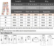 Load image into Gallery viewer, TRAFZA Women Suits Print Turn-Down Collar Long Sleeves Single Breasted Casual Shirts+High Waist Pockets Zipper Wide Leg Pants