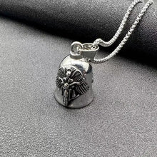 Load image into Gallery viewer, Archangel Motorcycle Bell Pendant Men&#39;s Riding Exorcism Necklace Bicycle Biker Rock Party Jewelry Gift