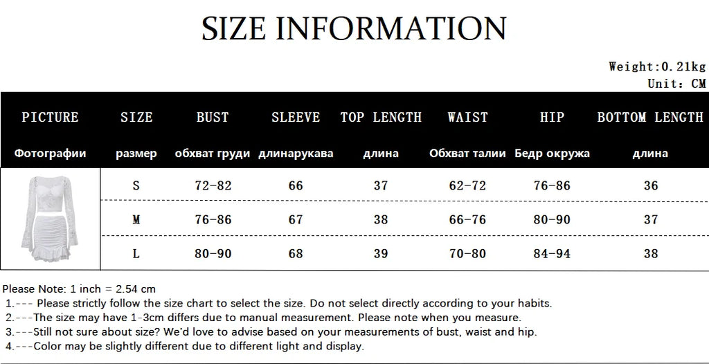 Xeemilo French Elegant Lace See-through Long Sleeve Crop Top With Ruched Slim Skinny Mini Skirts Evening Party Women 2 Piece Set