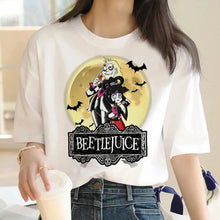 Load image into Gallery viewer, Fun Cartoon Beet Juice Cotton T-shirt Women&#39;s Aesthetic Classic Pattern Women&#39;s T-shirt Horror Movie Pattern Retro T-shirt Top