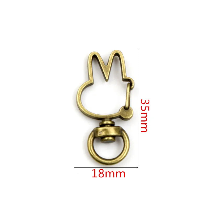 10pcs/lot Snap Hook Trigger Clips Buckles For Keychain Lobster Lobster Clasp Hooks for Necklace Key Ring Clasp Jewelry Supplies