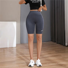 Load image into Gallery viewer, Women&#39;S Gym Short Leggings With Pockets Outdoor Cycling Gym Fitness Push Up Hip Lift Pants Seamless Elastic High Waist Tights