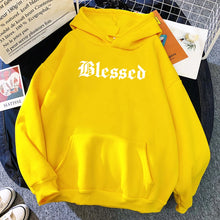 Load image into Gallery viewer, Blessed Creativity Printed Hoodies Women Street Style Hip Hop Hoody Autumn Loose Fleece Clothing Comfortable Pullover Sweatshirt