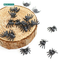 Load image into Gallery viewer, 50/100pcs Horror Mini Black Spider Simulation Tricky Toy Haunted House Fake Spider Web Bar Party Decoration Kids Halloween Decor