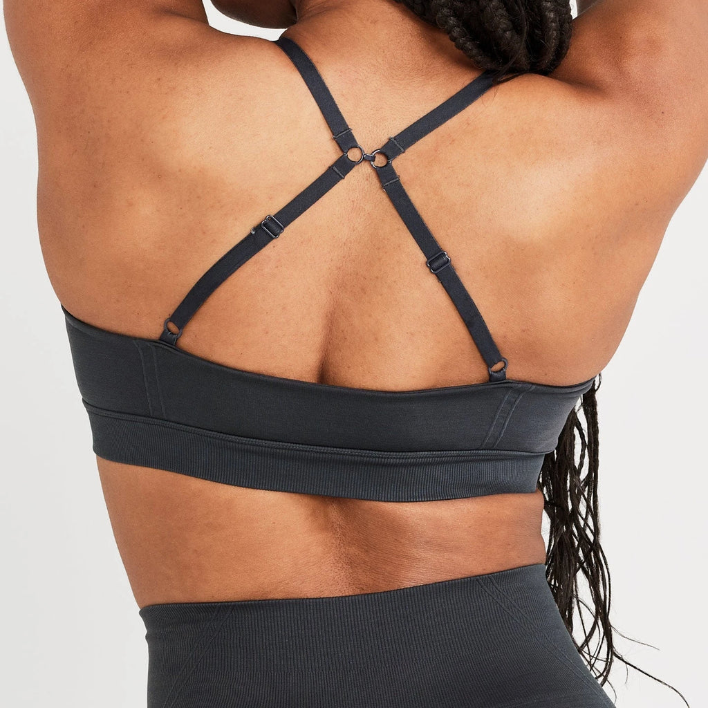 Seamless Sports Bra Effortless Micro Bralettes Women Running Adjustable Strap Fitness Workout Gym Top Sexy Cross Back Yoga Bra