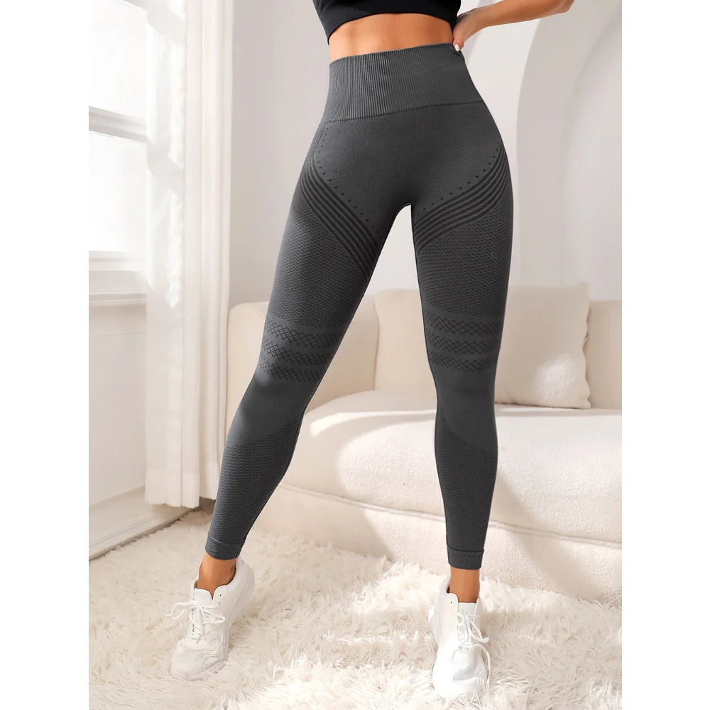 Women Winter Gym Seamless Leggings Yoga Sports Pant Stretchy High Waist Leggings Fitness Leggings Sports Activewear Leegings