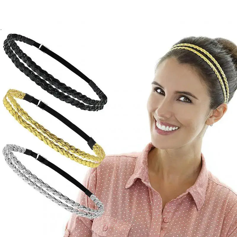 Women Elegant Simple Hairbands Sweet Headband Hair Hoops Holder Ornament Head Wrap Lady Fashion Hair Scarf Accessories