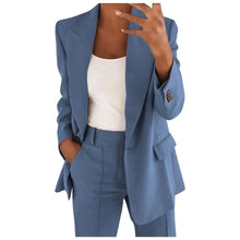 Load image into Gallery viewer, Women&#39;s Blazer Elegant Sporty Summer Fitted Jacket Suit Jacket Business Oversize Tracksuit Kpop blouse tops Kawaii