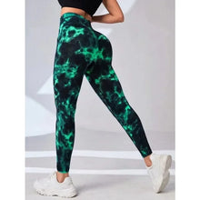 Load image into Gallery viewer, Seamless Knit Leegings Female Tie Dye Fitness Pants High Waist Hip Liftting Tights Outdoor Running Elastic Slim Yoga Leggings