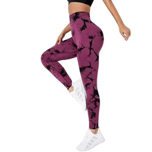 Load image into Gallery viewer, Sexy Women Gym Yoga Leggings High Waist Push Up Leggins Tie-dye Seamless Fitness Workout Leggins Sports Tights Running Pants