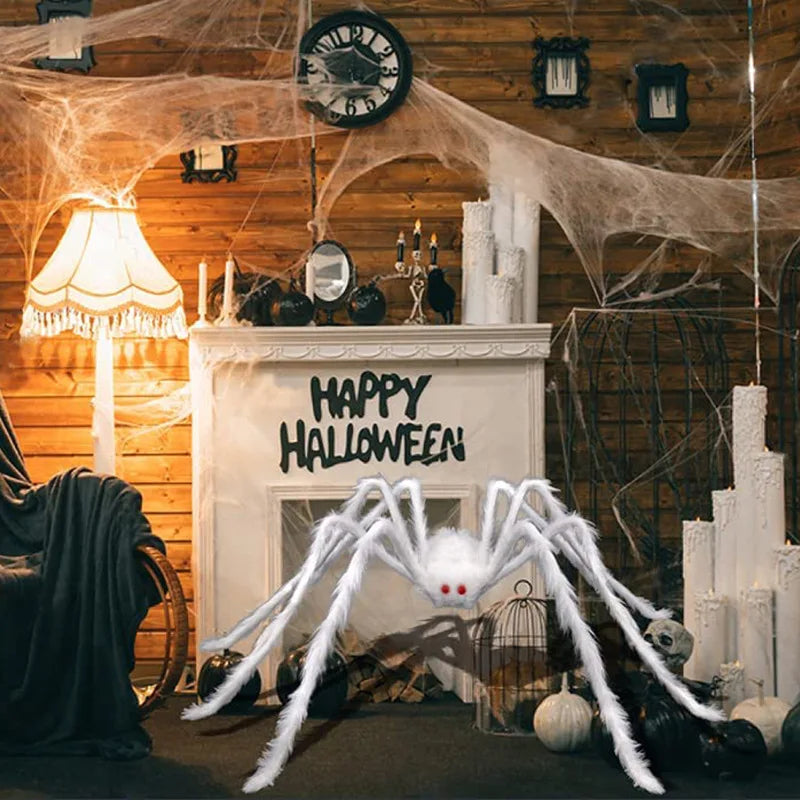 Halloween Decoration Spider Party Accessories Decorations Outdoor for Home Festival Scream Props Haunted House Spider Web Events