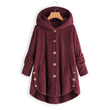 Load image into Gallery viewer, Autumn Winter Coat Women Warm Teddy Bear Coat Wool Jacket Female Plush Coat Hooded Jacket New Women&#39;s Coats Solid Color Jacket