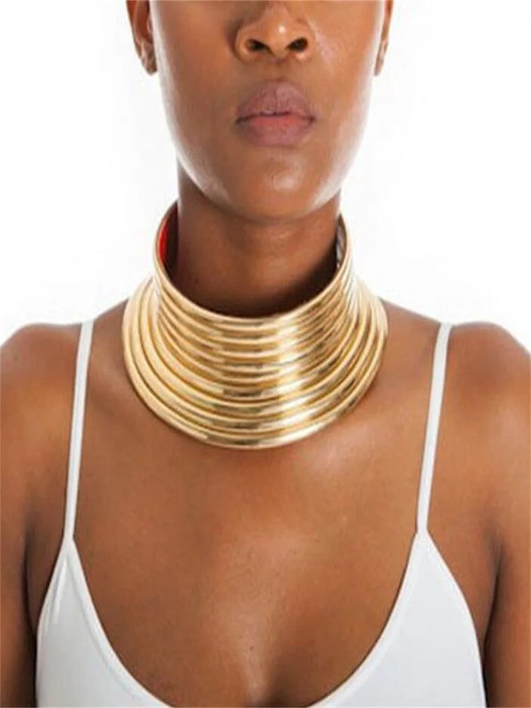 Exaggerated style collar necklace, explosive cool national style