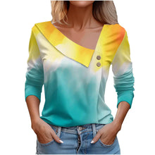 Load image into Gallery viewer, T Shirt For Women Fashion Long Sleeve Top White Floral Print Shirts And Blouses Autumn Winter Clothes For Women 2024